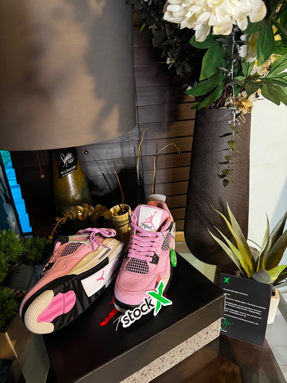 Jordan Pink and Cream Women's Retro Basketball Sneakers